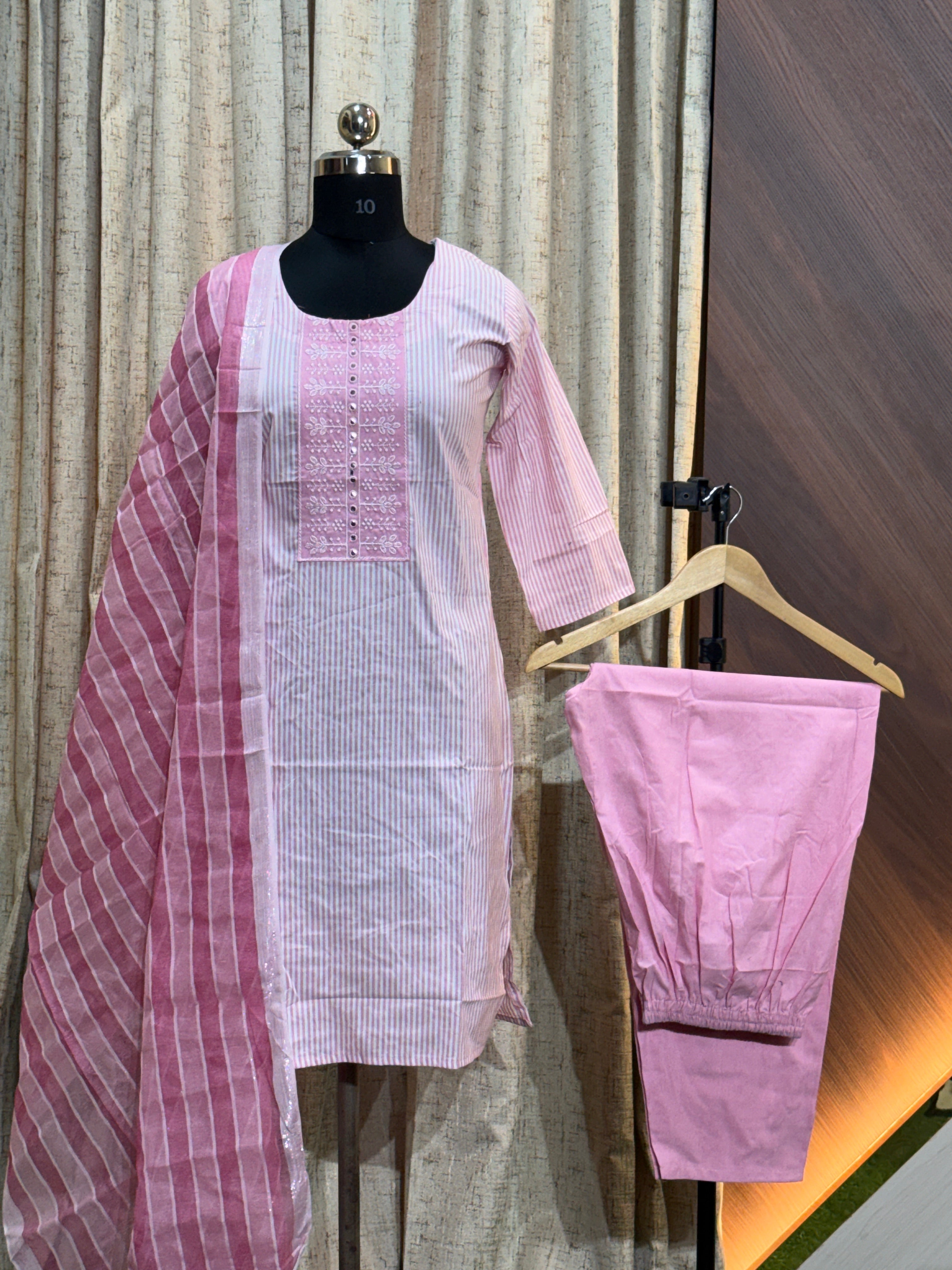 A723 - Cotton 3pc Kurta Set