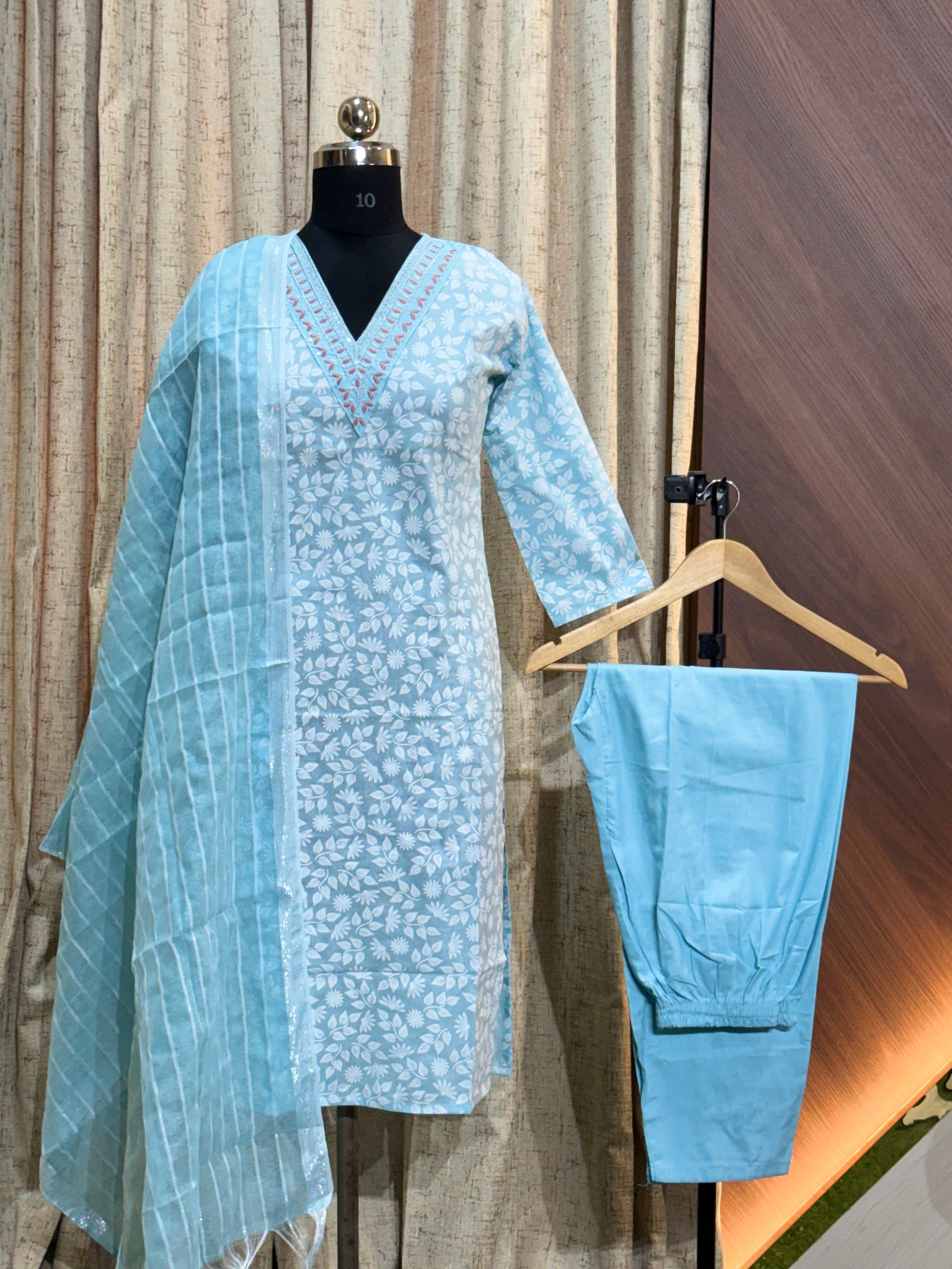 A721 - Cotton 3pc Kurta Set