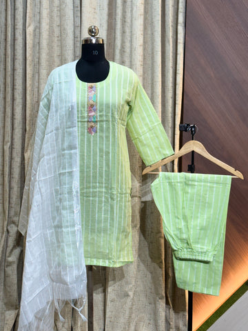 A717 - Cotton 3pc Kurta Set