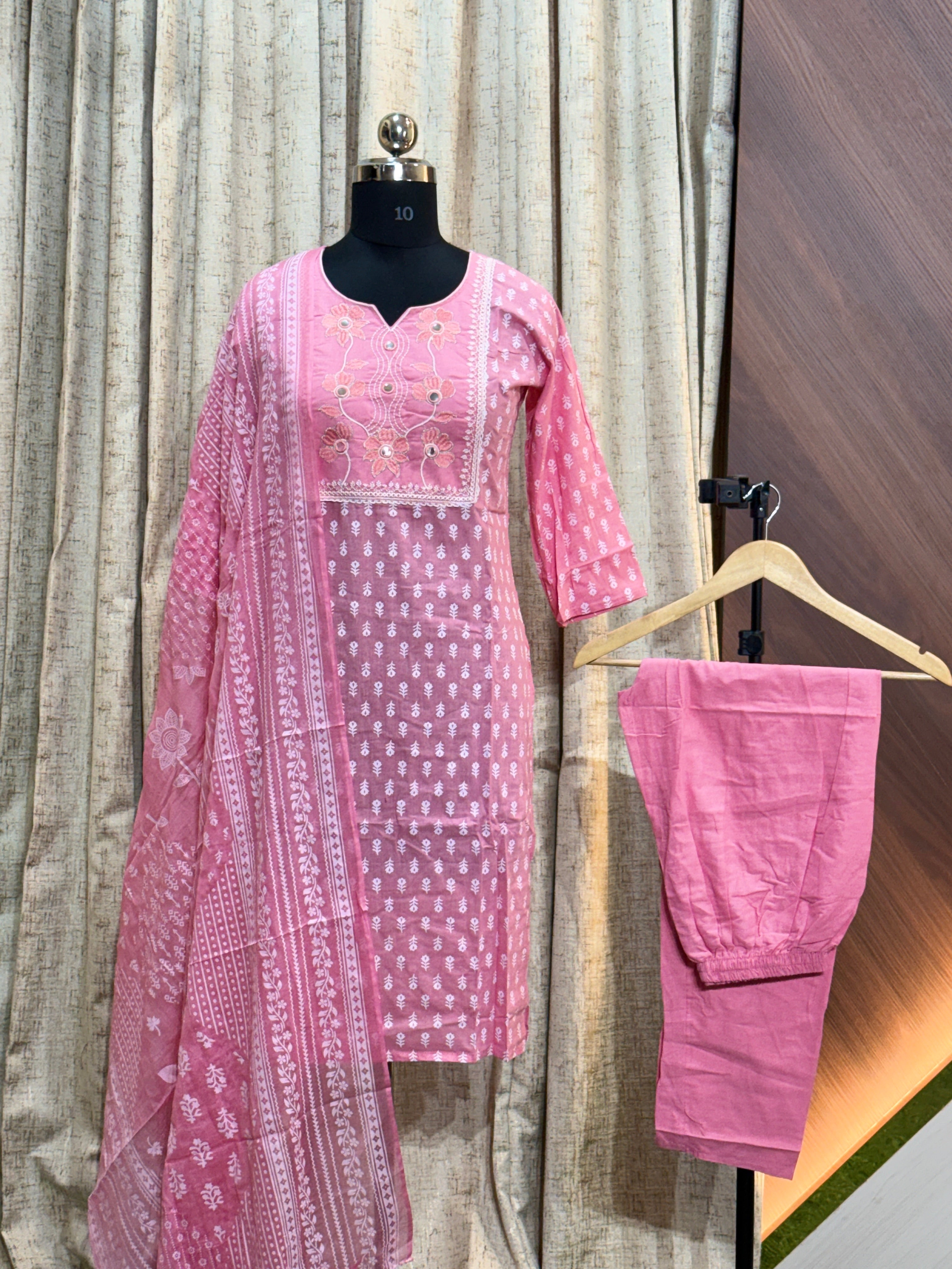 A731 - Cotton 3pc Kurta Set