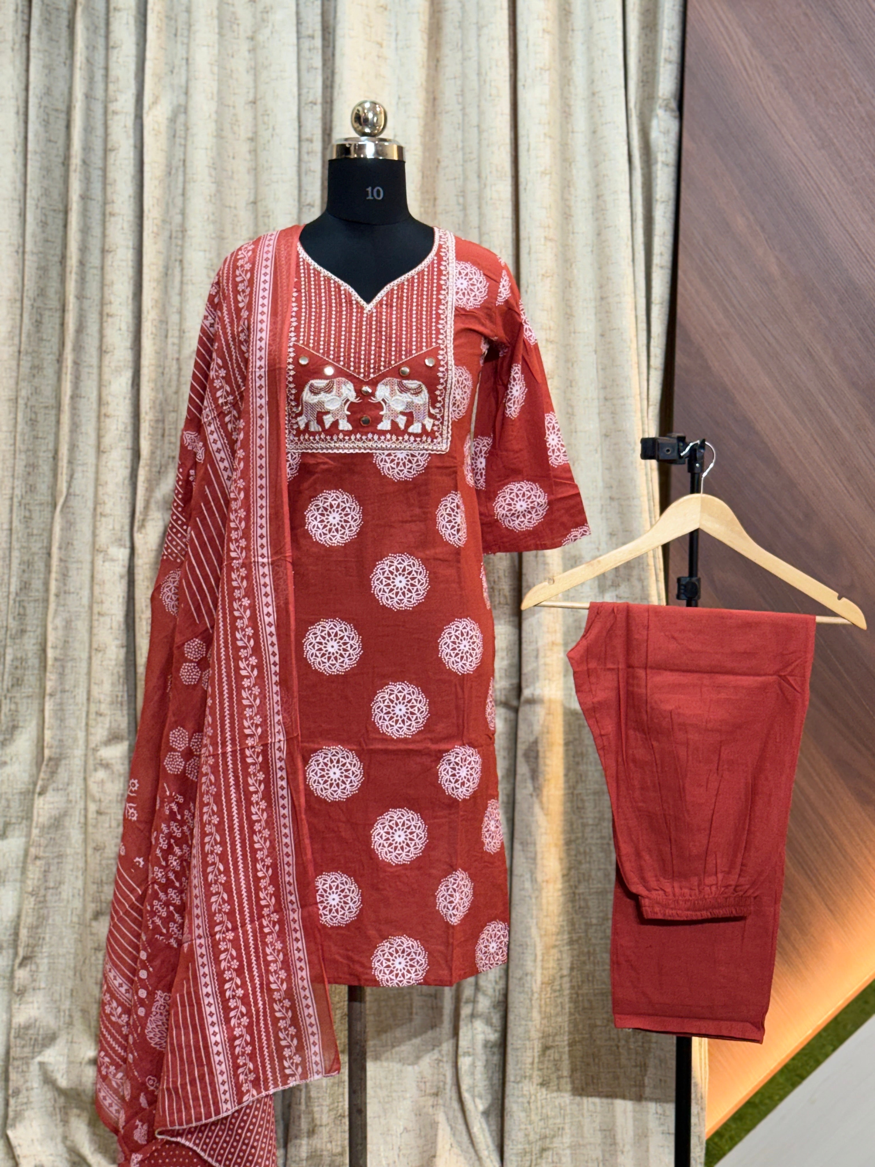 A737 - Cotton 3pc Kurta Set