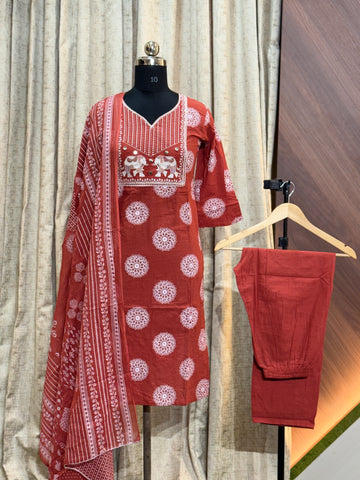 A737 - Cotton 3pc Kurta Set