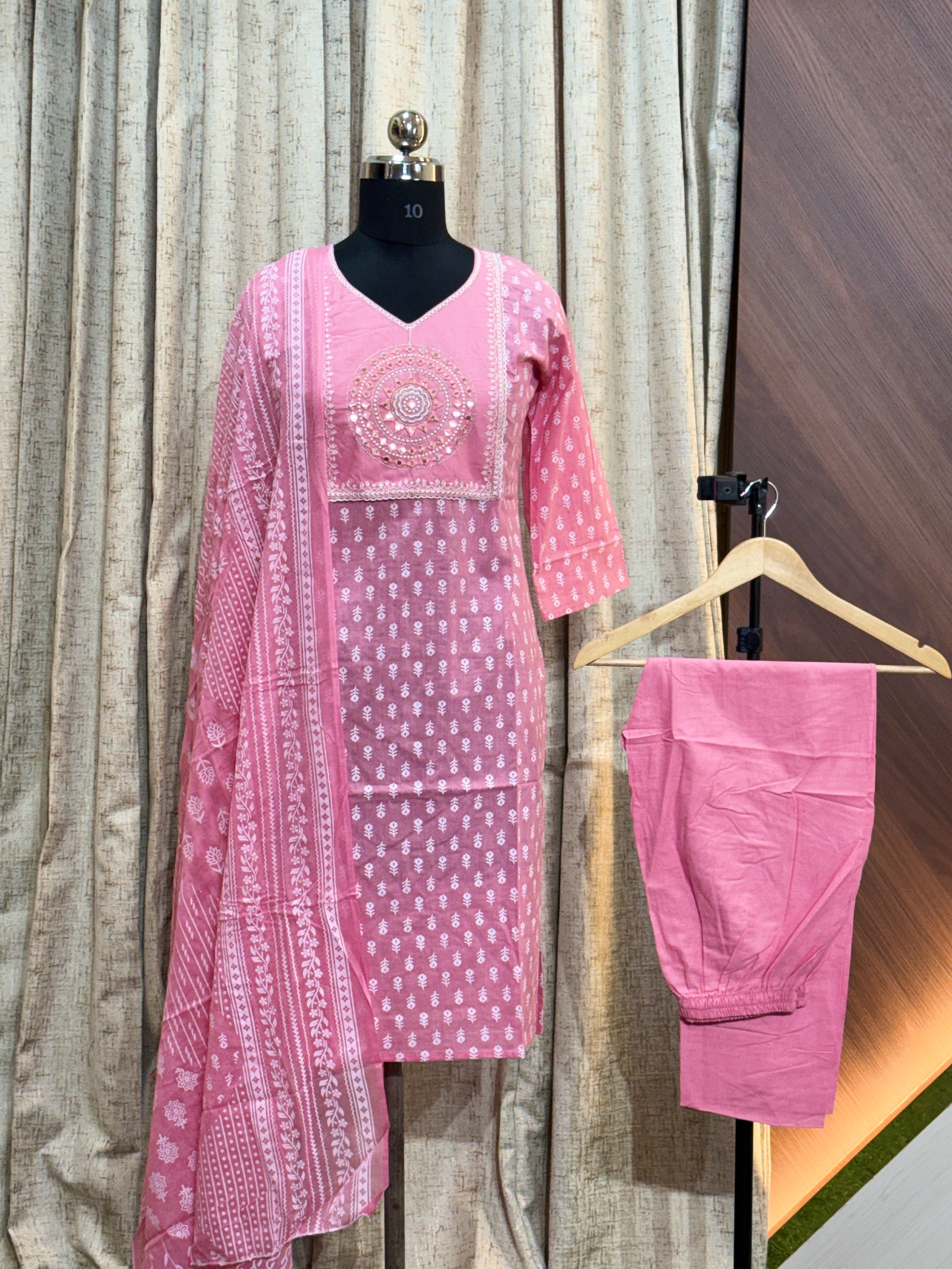A742 - Cotton 3pc Kurta Set
