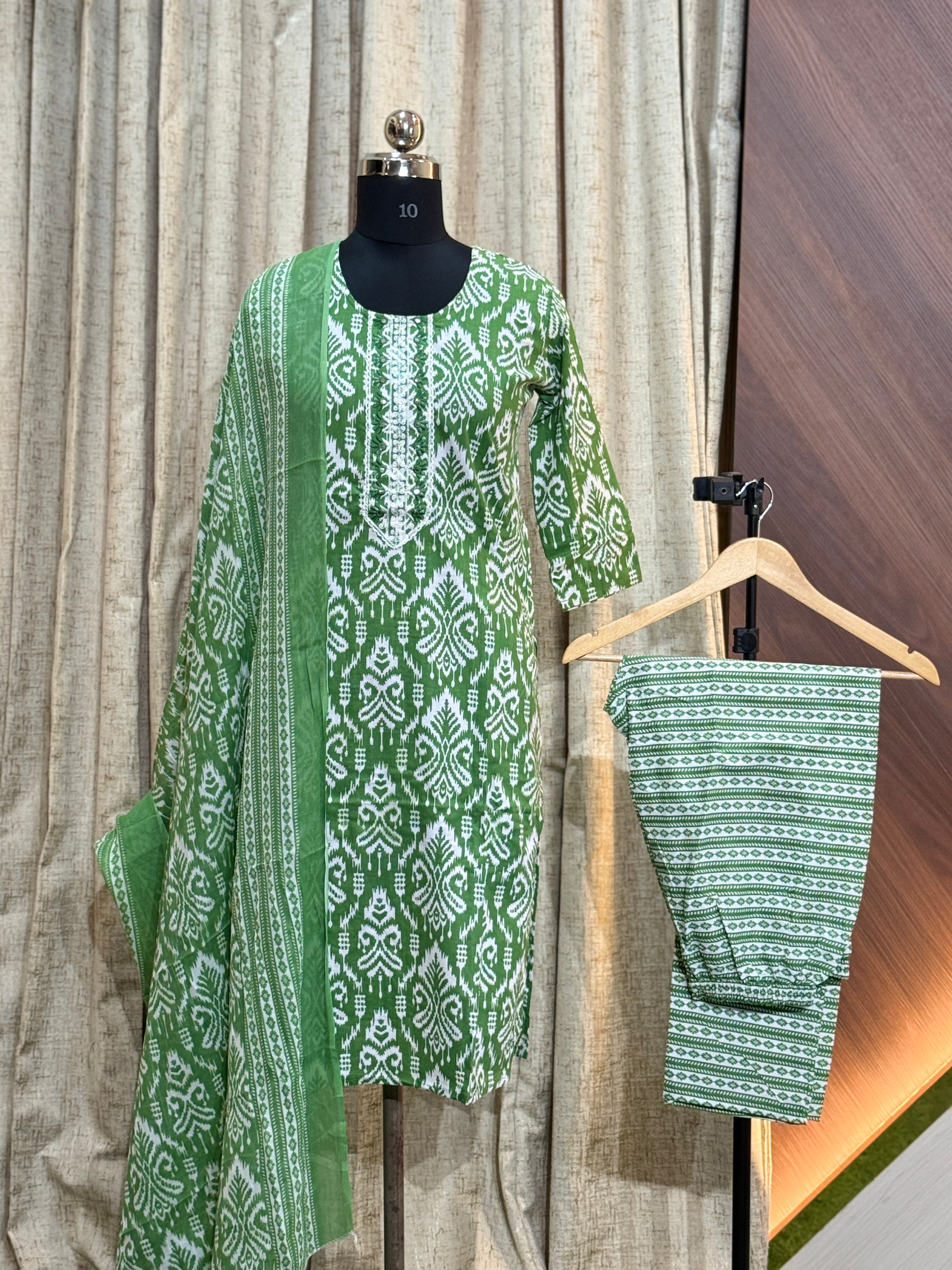 A733 - Cotton 3pc Kurta Set