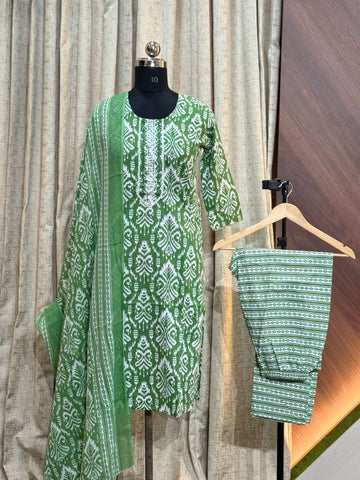 A733 - Cotton 3pc Kurta Set