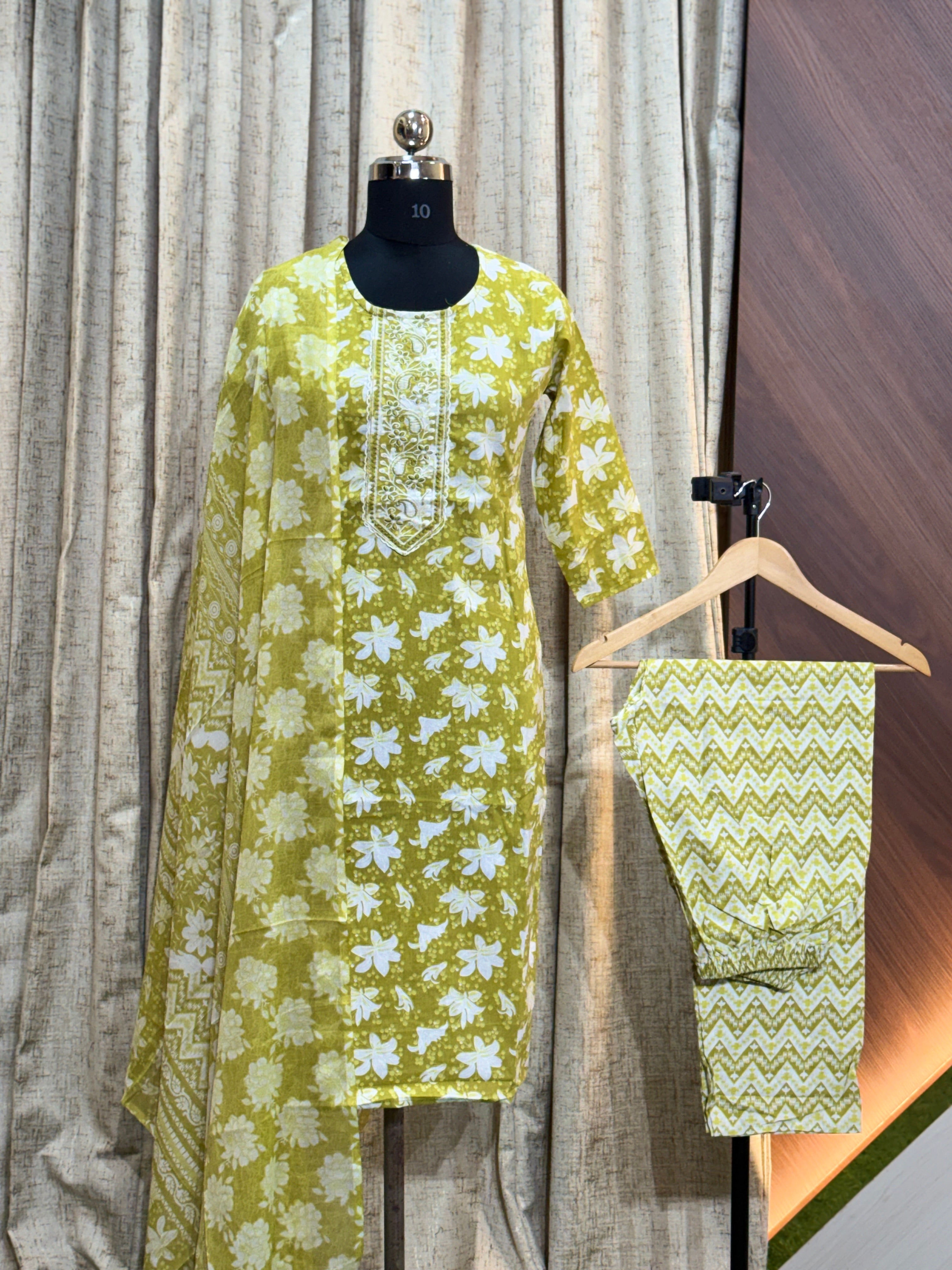 A740 - Cotton 3pc Kurta Set