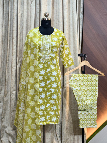 A740 - Cotton 3pc Kurta Set
