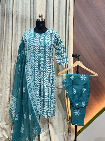 A763 - Cotton 3pc Kurta Set