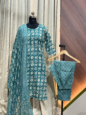 A764 - Cotton 3pc Kurta Set