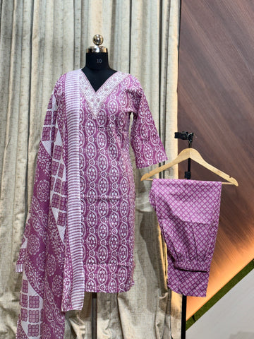 A767 - Cotton 3pc Kurta Set