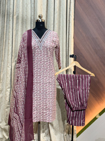 A768 - Cotton 3pc Kurta Set
