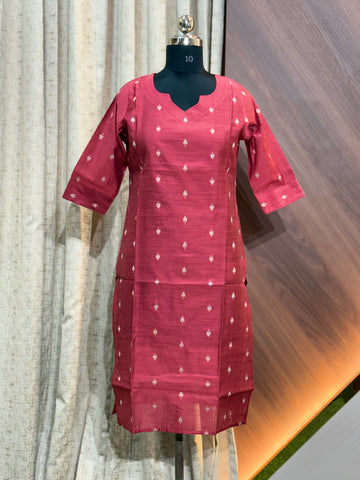 A915 - RAW SILK KURTIS