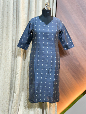 A905 - RAW SILK KURTIS