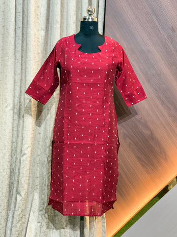 A907 - RAW SILK KURTIS