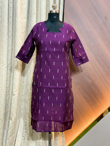 A897 - RAW SILK KURTIS