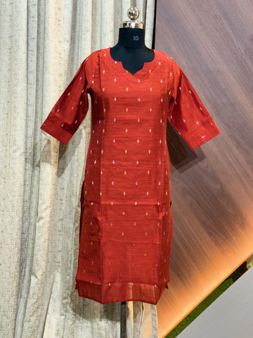 A892 - RAW SILK KURTIS
