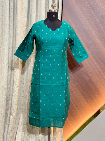 A893 - RAW SILK KURTIS