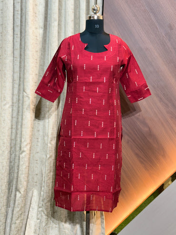A888 - RAW SILK KURTIS