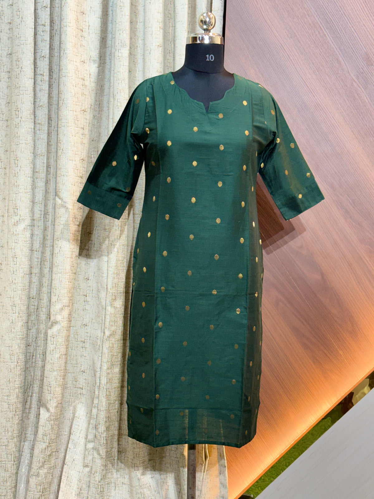 A887 - RAW SILK KURTIS