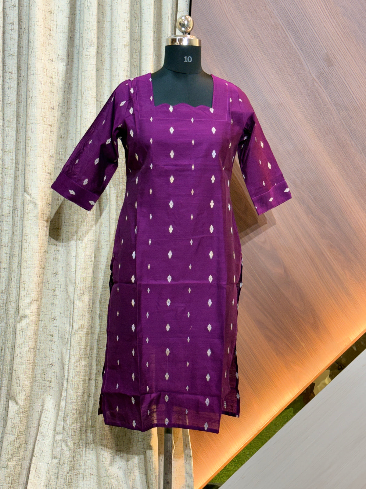 A883 - RAW SILK KURTIS
