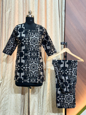 A950 -  Short Co-ords ( Black)