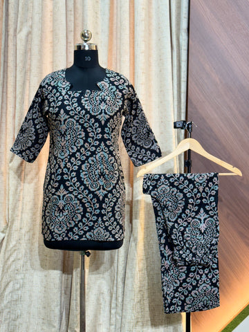 A954 -  Short Co-ords ( Black)