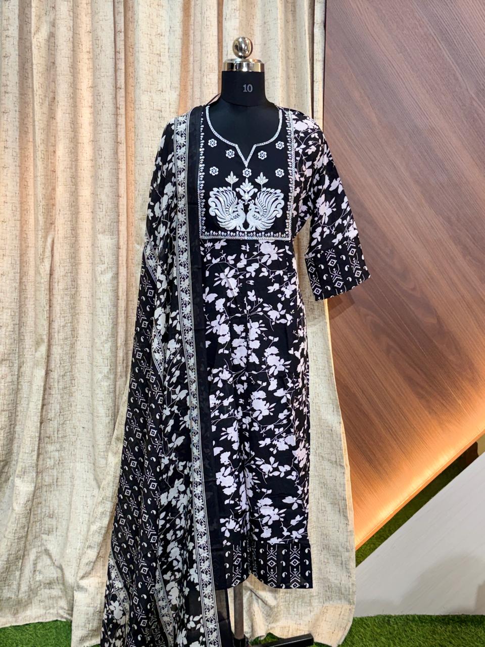8020 -  Anarkali kurtis with duppatta