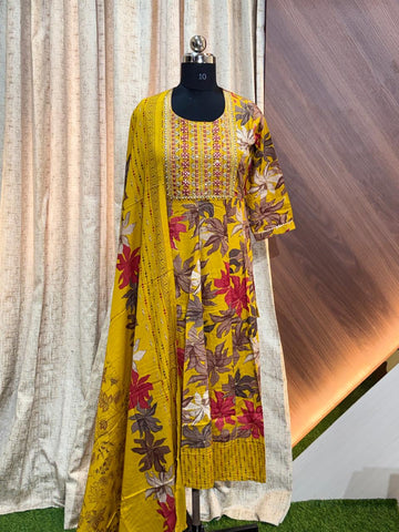 8026 -  Anarkali kurtis with duppatta