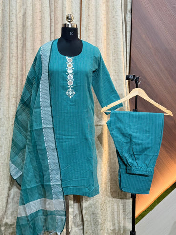 8191 - Cotton 3pc Kurta Set