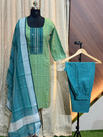 8188 - Cotton 3pc Kurta Set