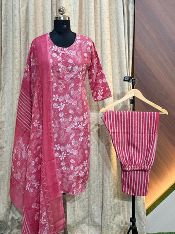 8231   - Cotton 3pc Kurta Set