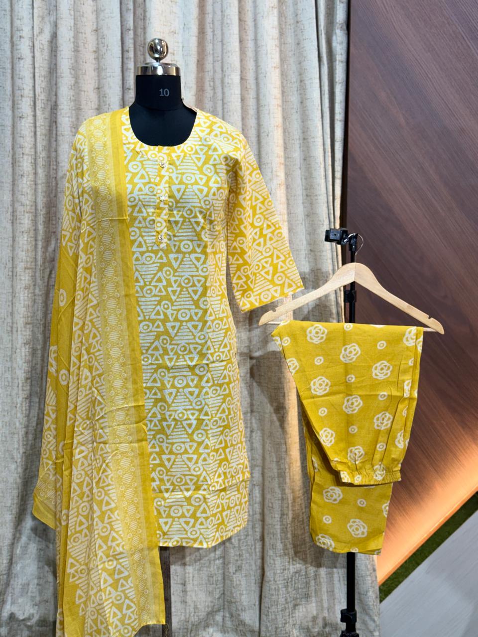 8298 - Cotton 3pc Kurta Set