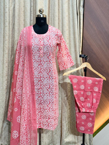 8292 - Cotton 3pc Kurta Set