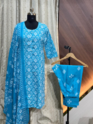 8288 - Cotton 3pc Kurta Set
