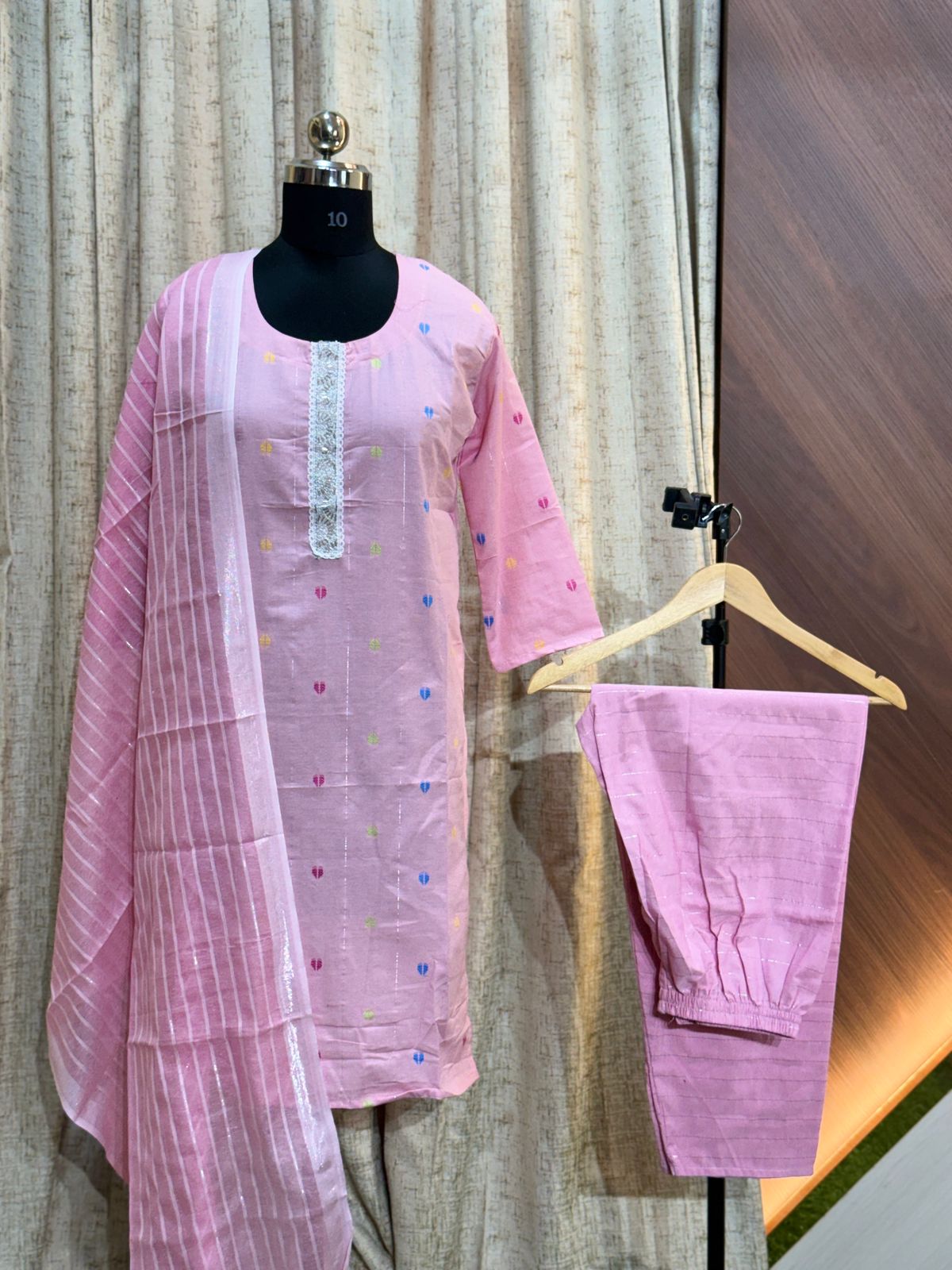 8412 - Cotton 3pc Kurta Set
