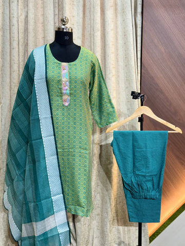 8411 - Cotton 3pc Kurta Set