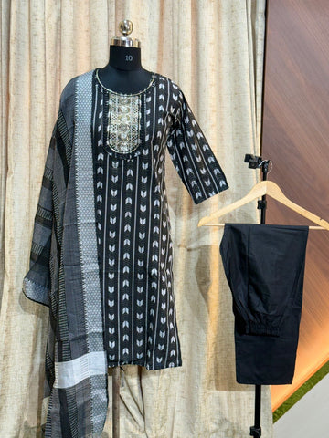 8405 - Cotton 3pc Kurta Set