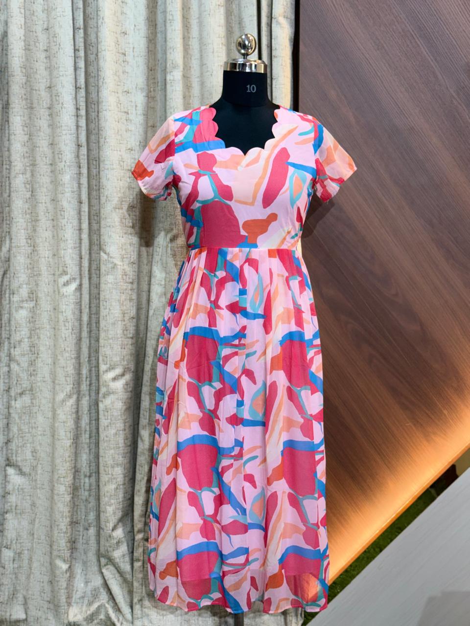8486 -  Georgette Frock