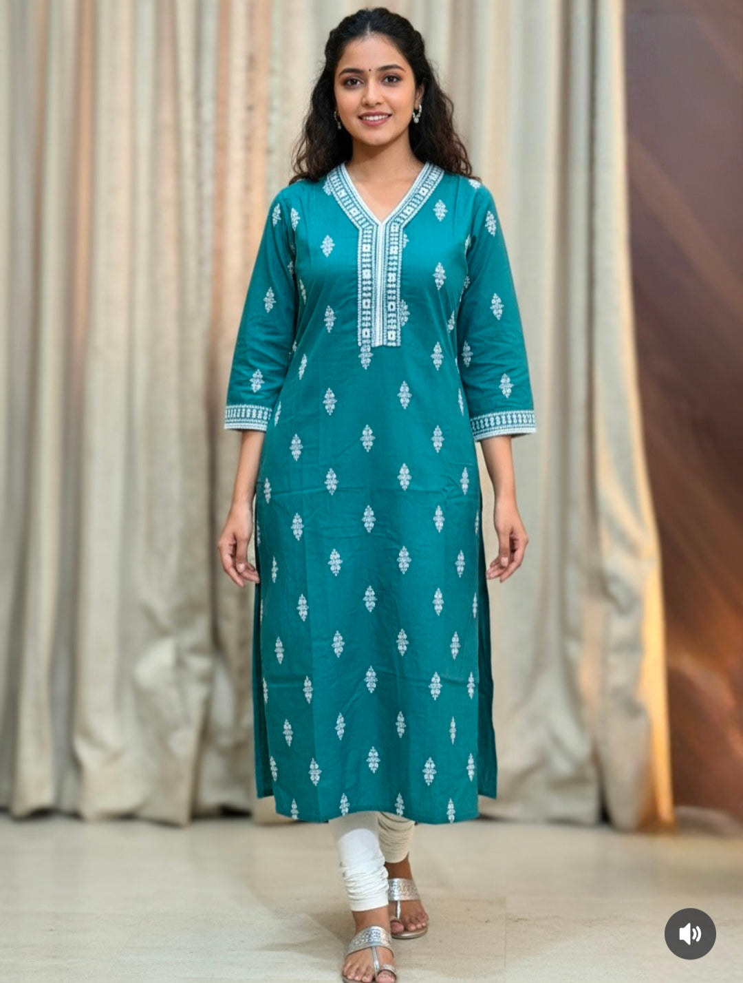 8505   - Daily wear Kurtis  Black