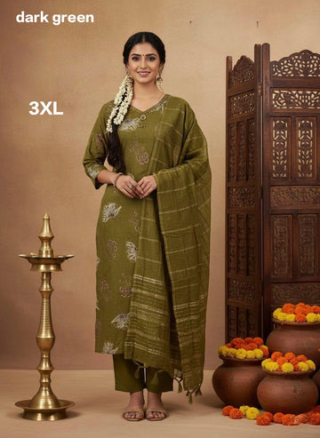 9470 - Kurti with Pant and Dupatta 3PC