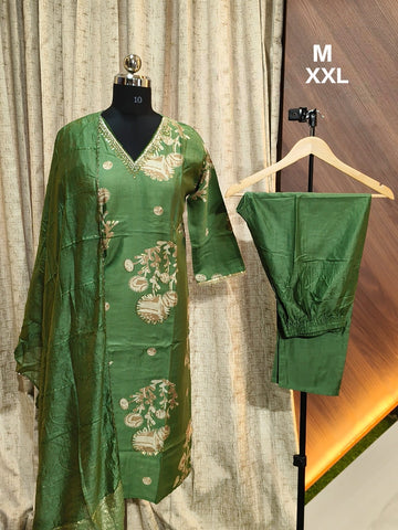 9474 - Kurti with Pant and Dupatta 3PC