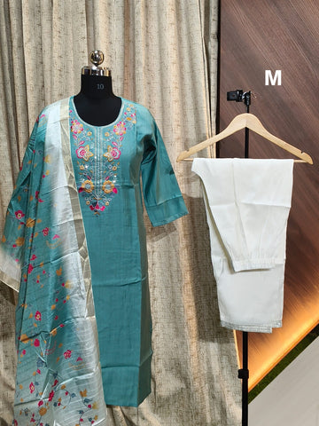 9471 - Kurti with Pant and Dupatta 3PC