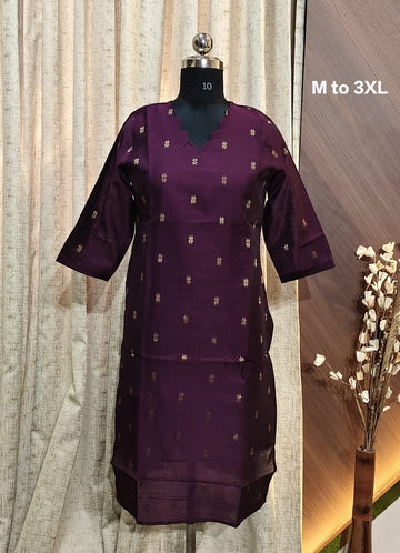 C 9561  - SILK KURTIS