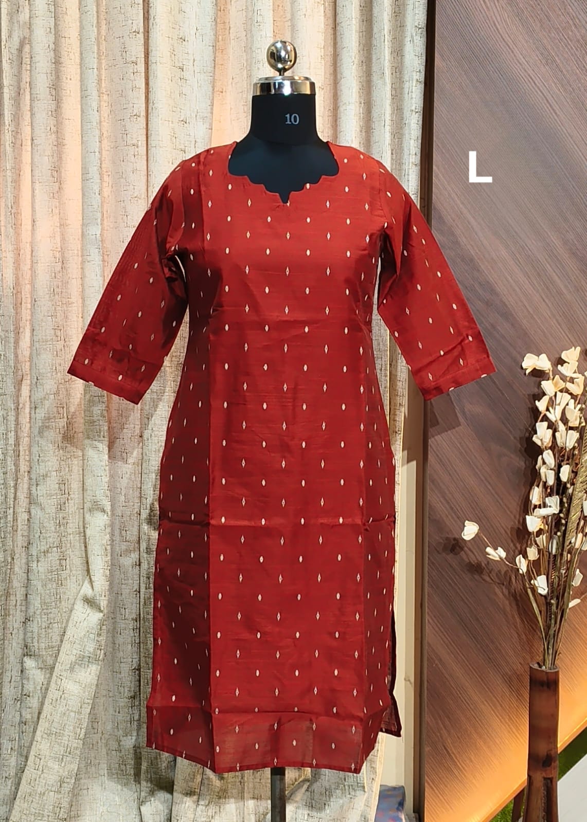 C 9560  - SILK KURTIS