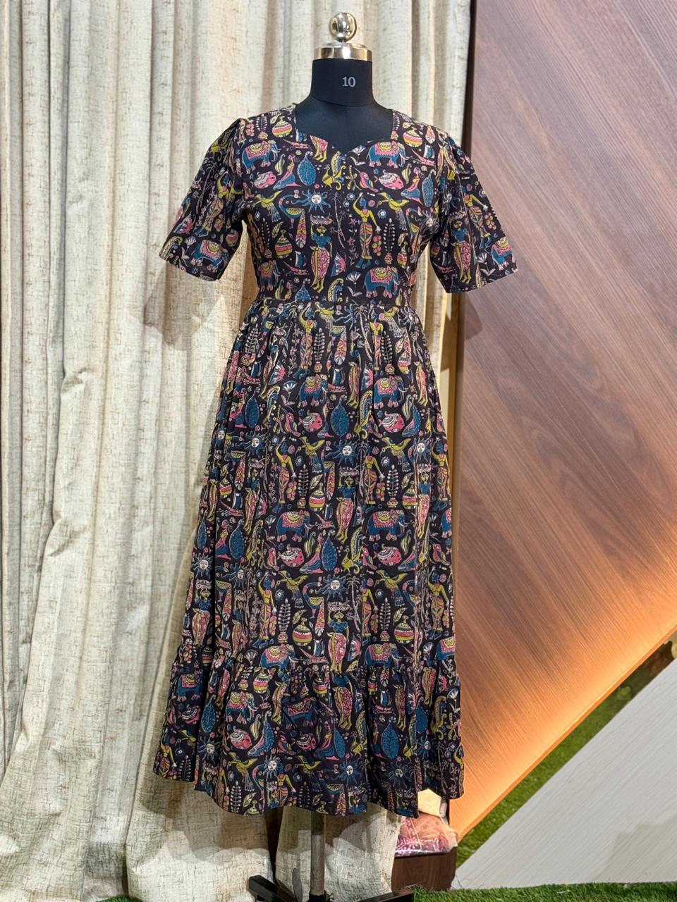9704 - Kalamkari  Frock