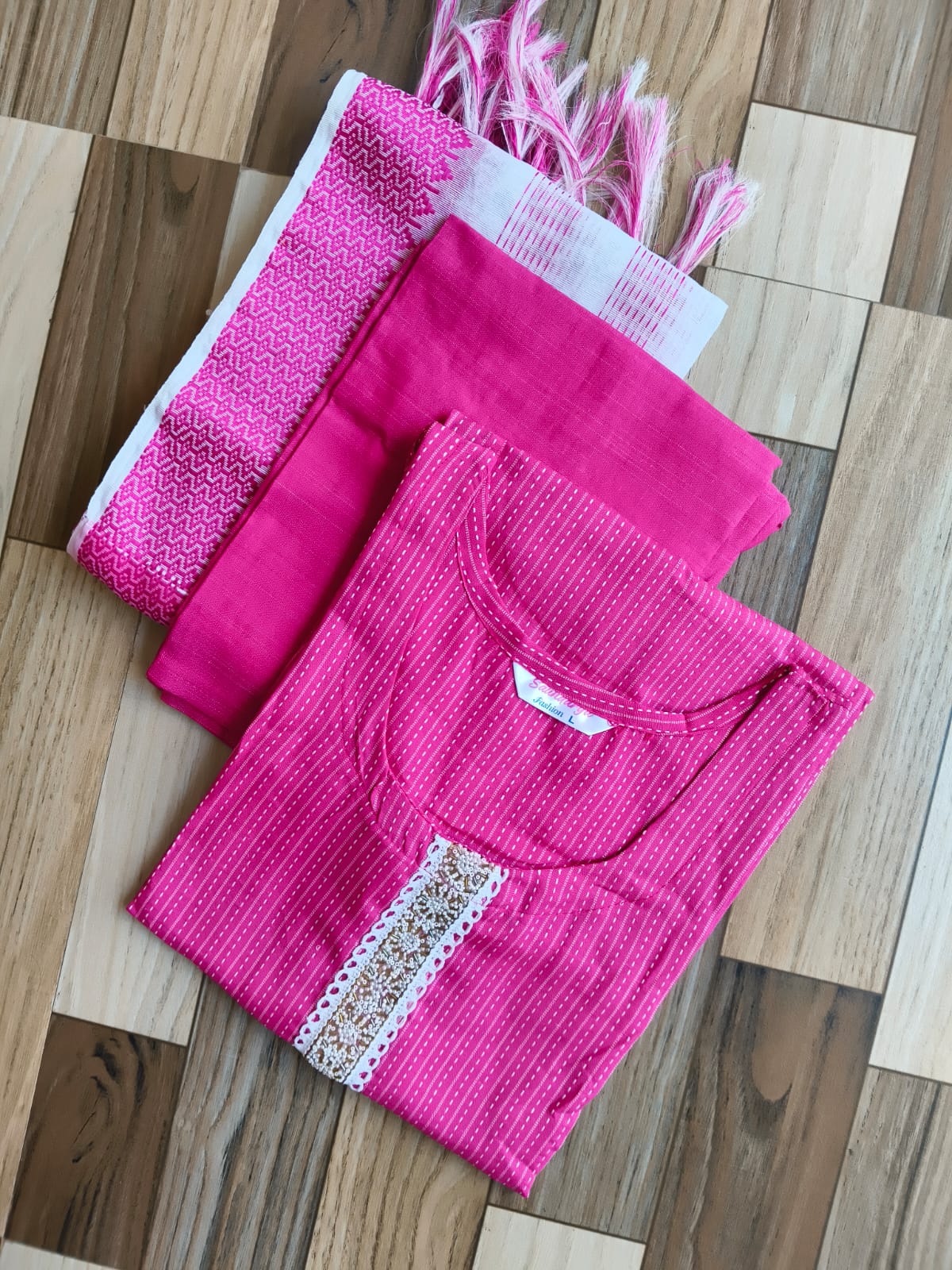 9830 - Cotton 3pc Kurta Set