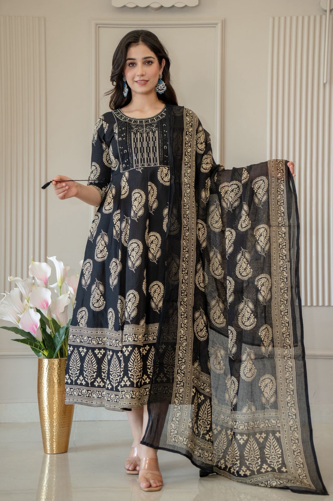 A266 - Anarkali kurtis with Dupatta