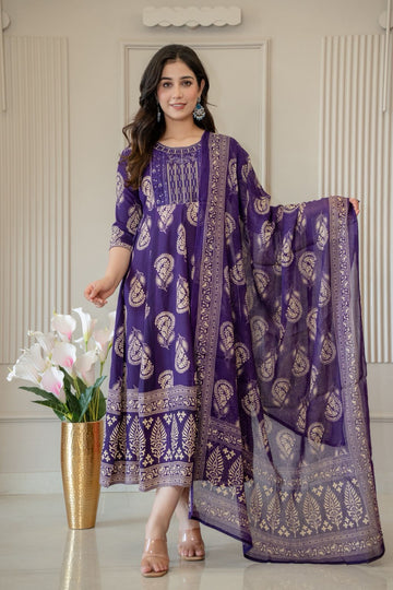 A263 - Anarkali kurtis with Dupatta