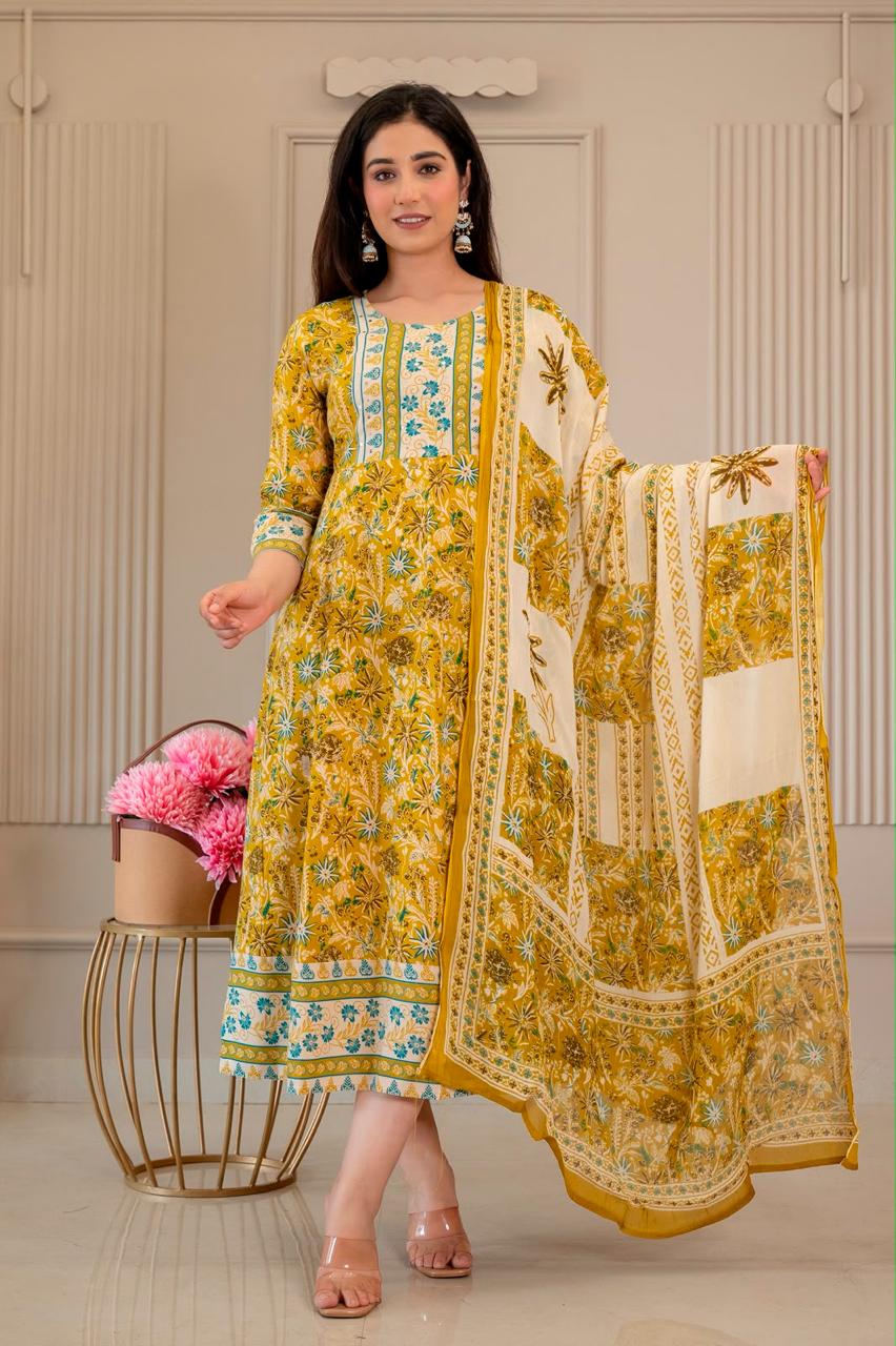 A260 - Anarkali kurtis with Dupatta