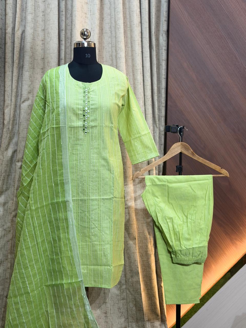 A481 - Cotton 3pc Kurta Set